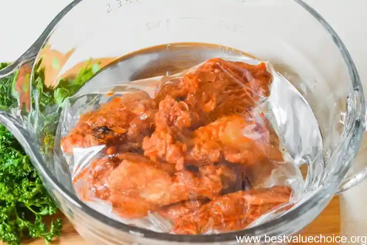 how long to defrost chicken wings in water